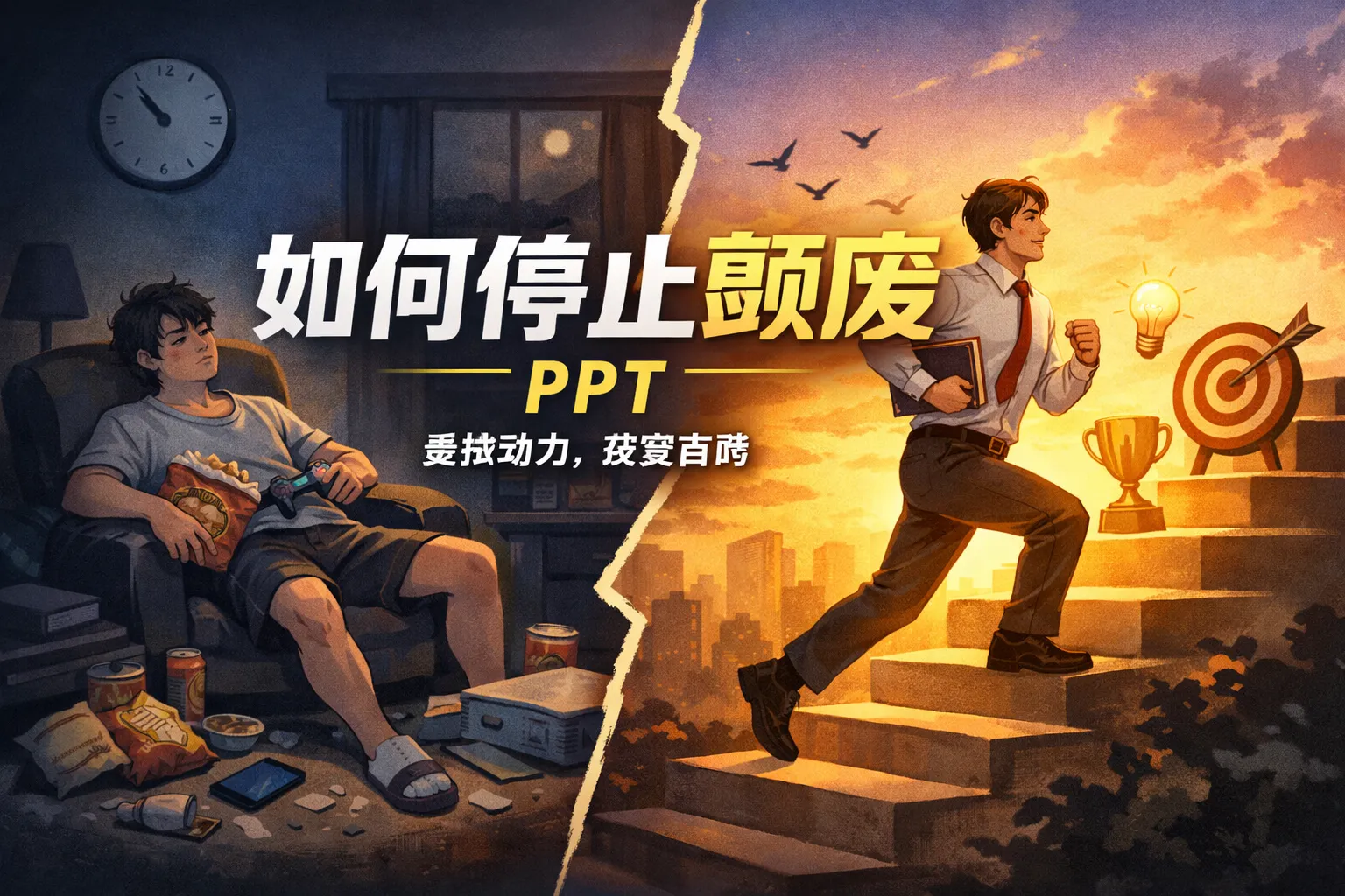 如何停止颓废ppt