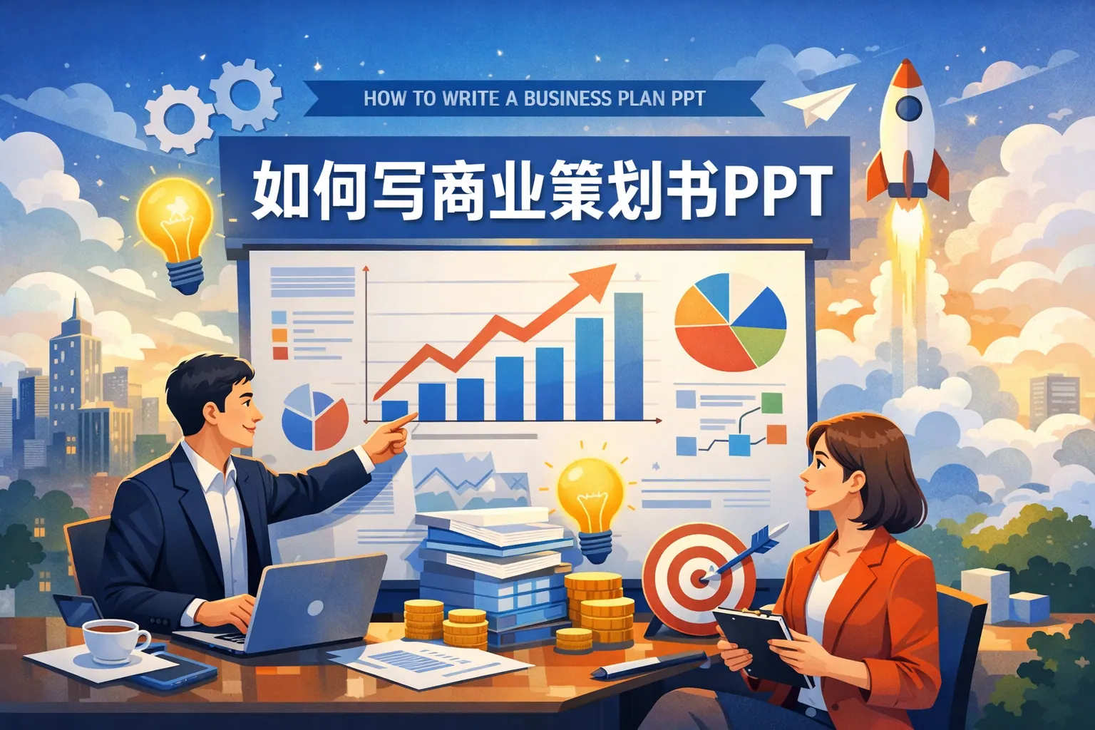 如何写商业策划书ppt