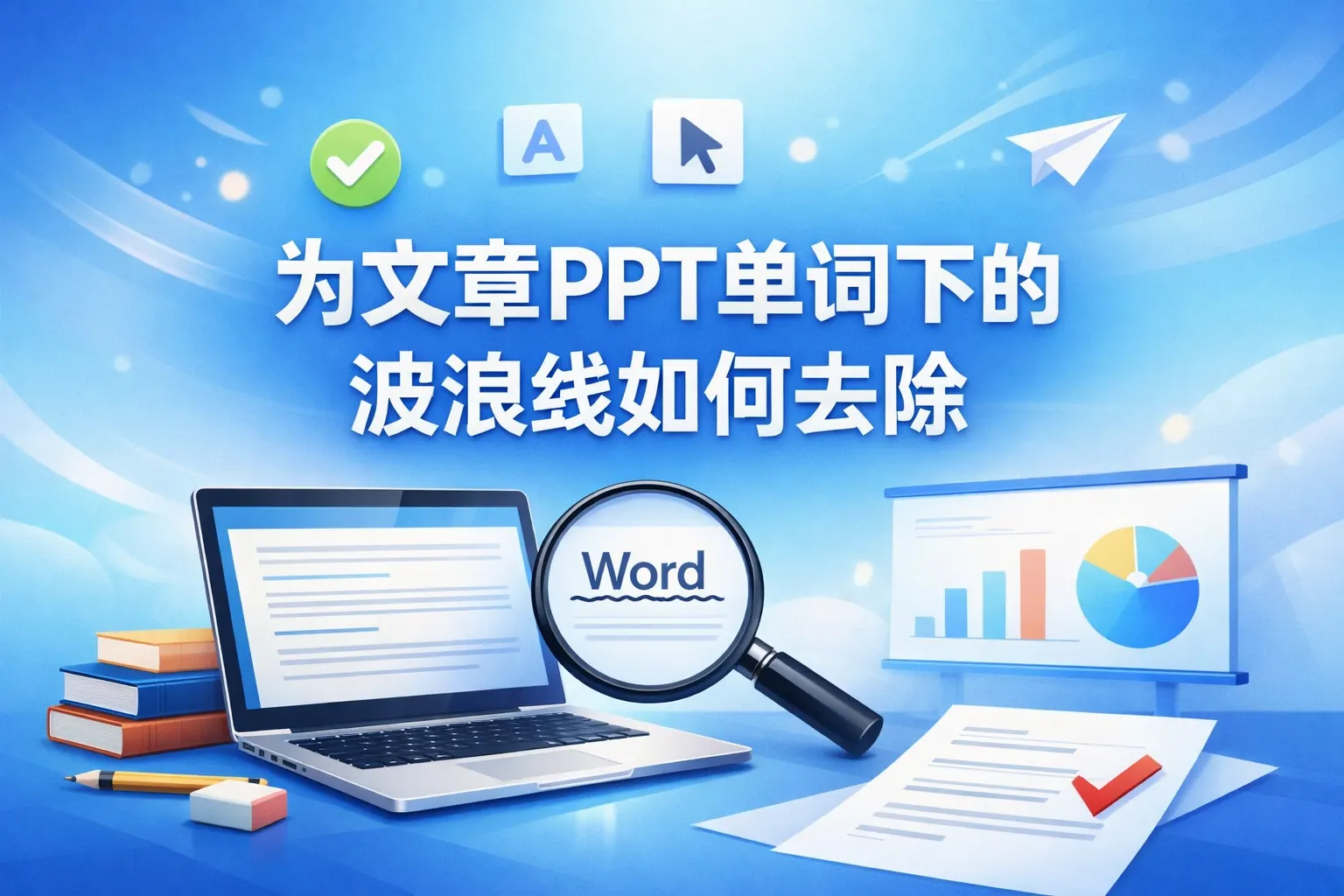 ppt单词下的波浪线如何去除