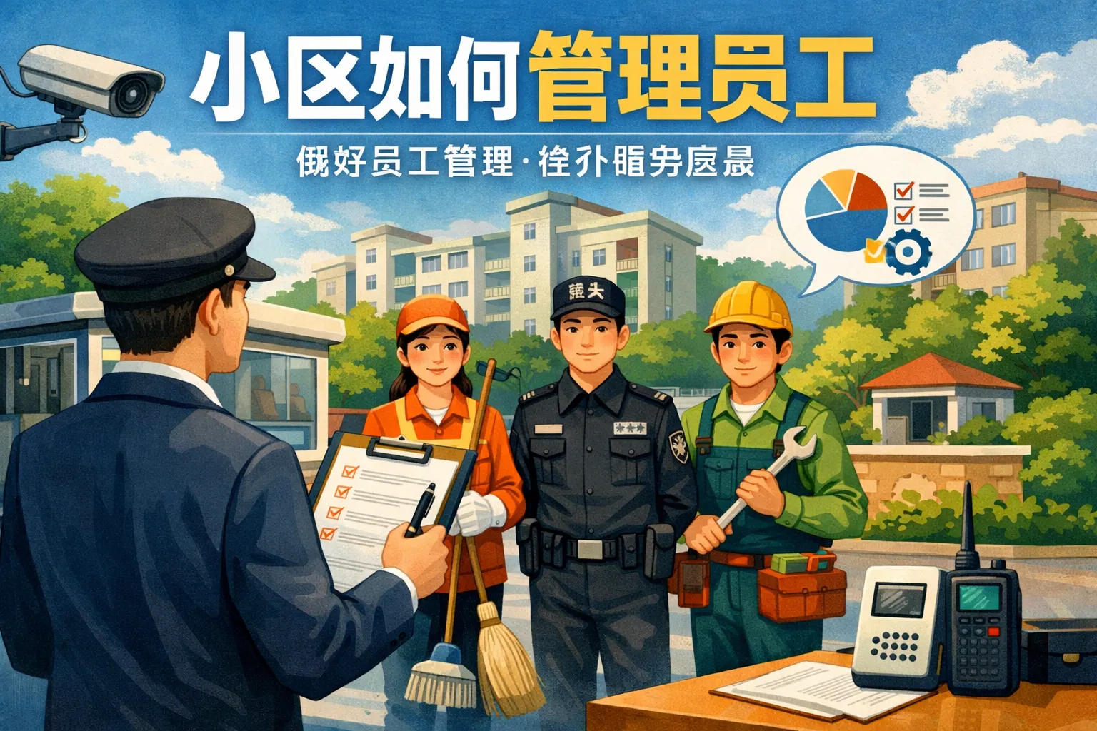 小区如何管理员工