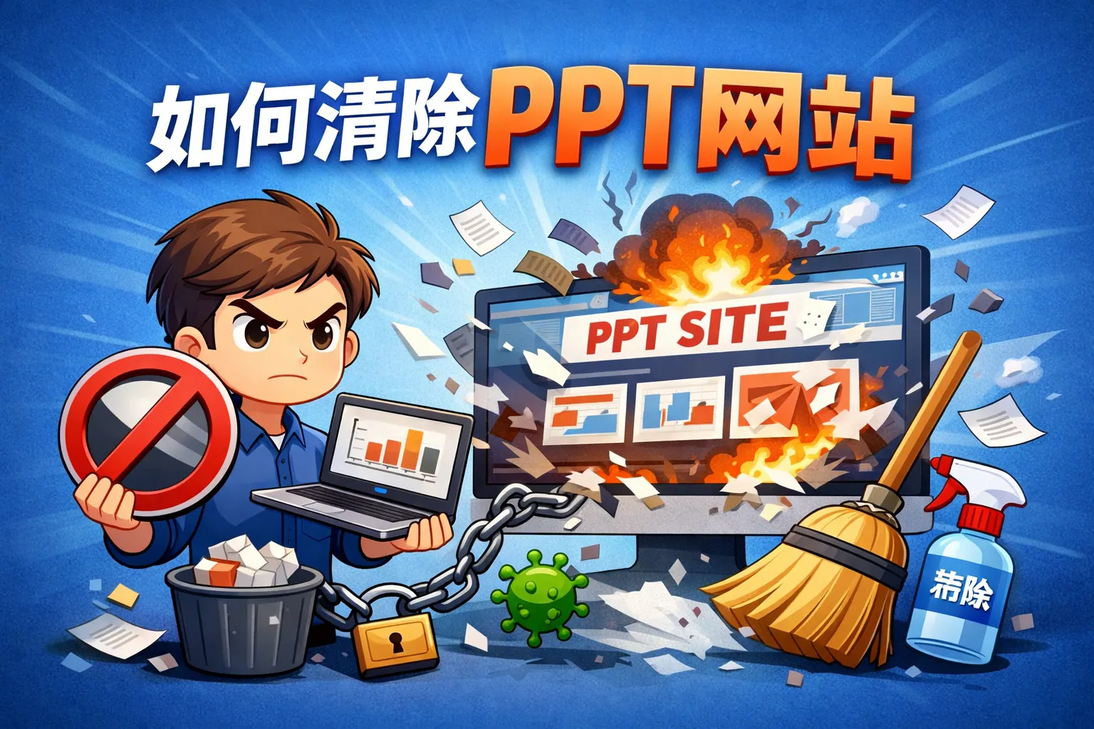 如何清除ppt网站
