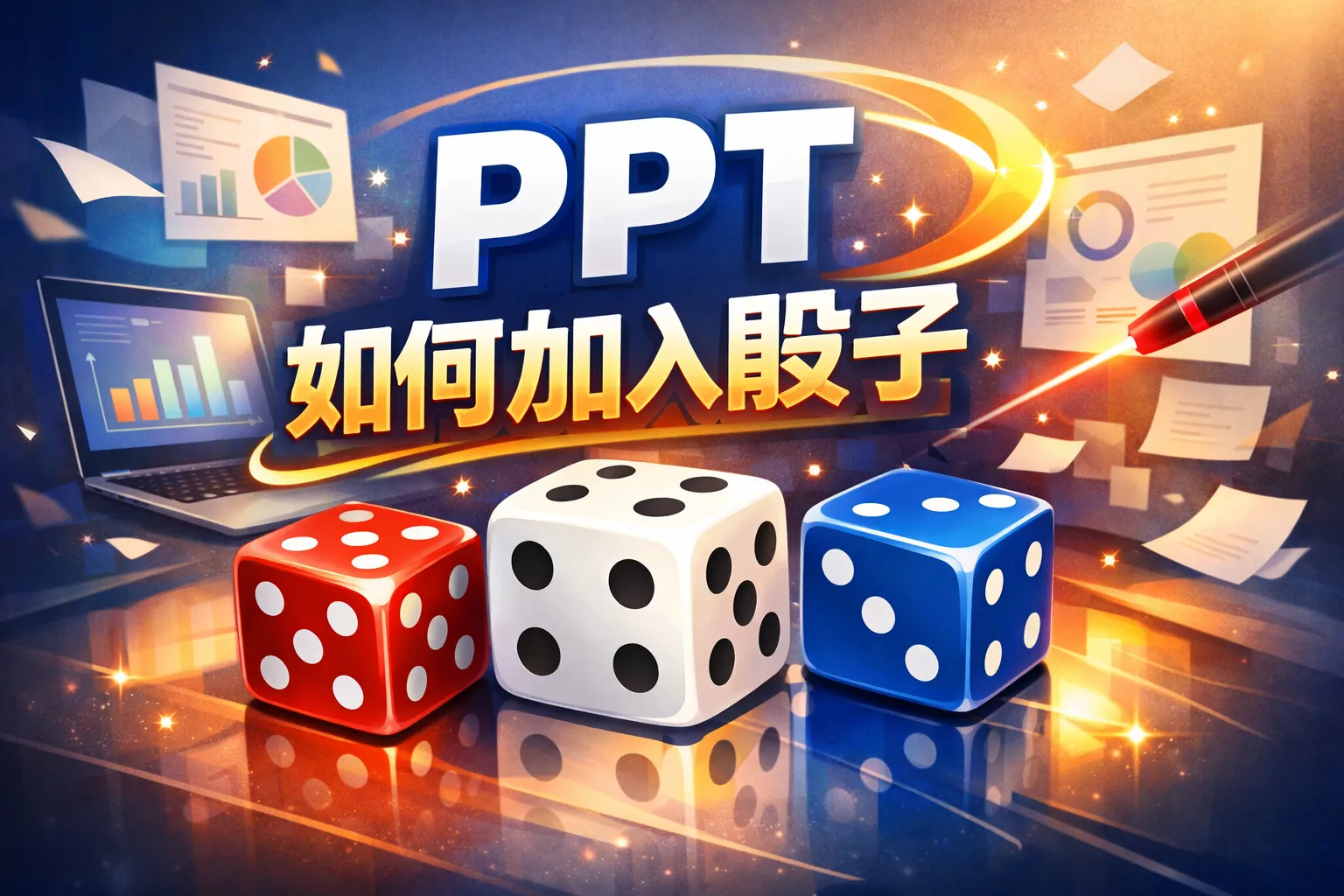 ppt如何加入骰子