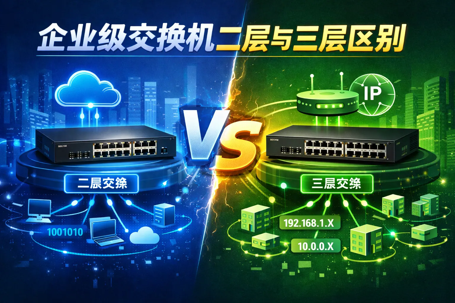 企业级交换机二层与三层区别