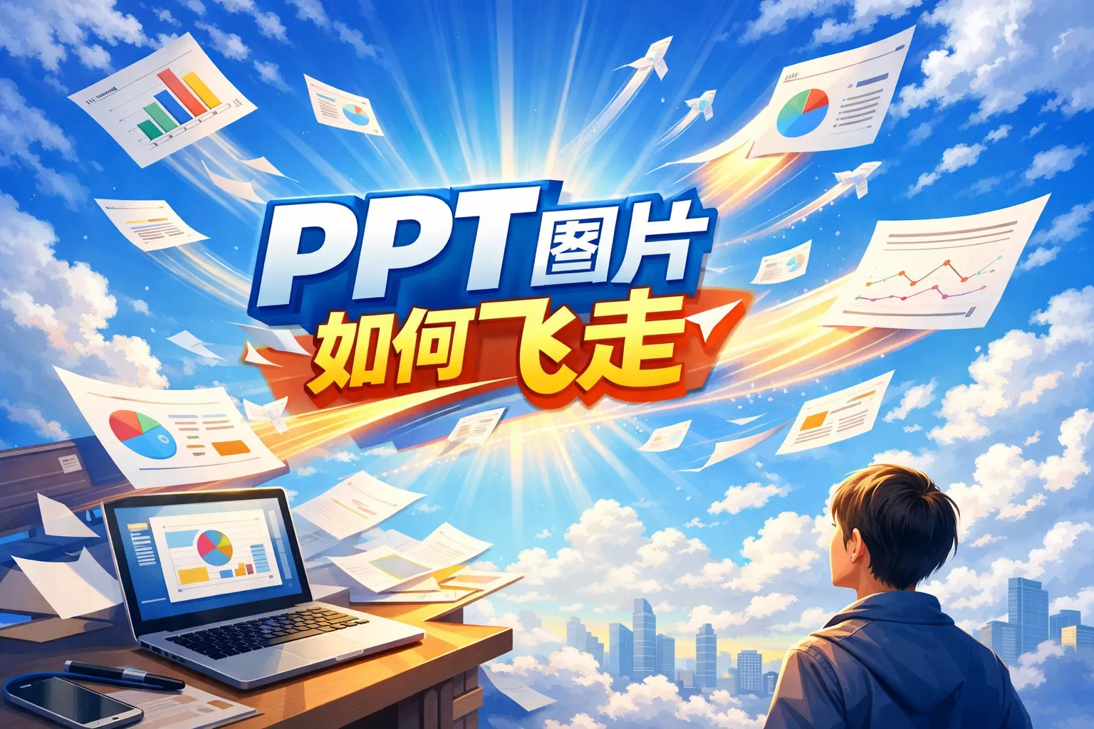 ppt图片如何飞走