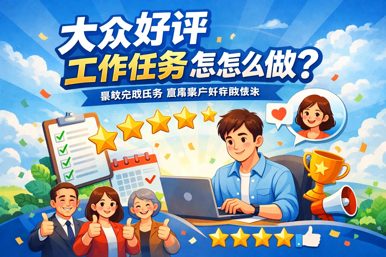 大众好评工作任务怎么做