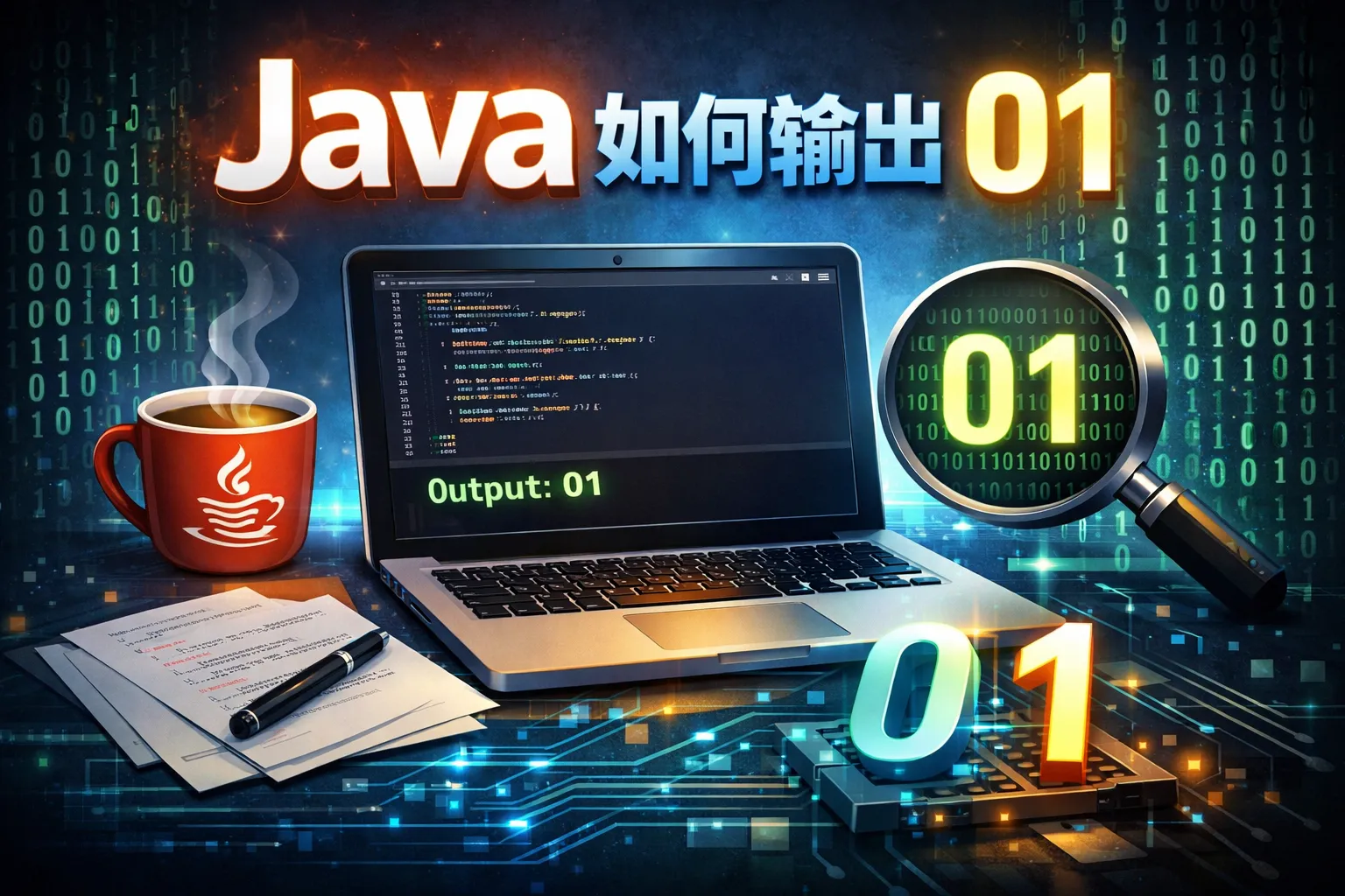 java如何输出01