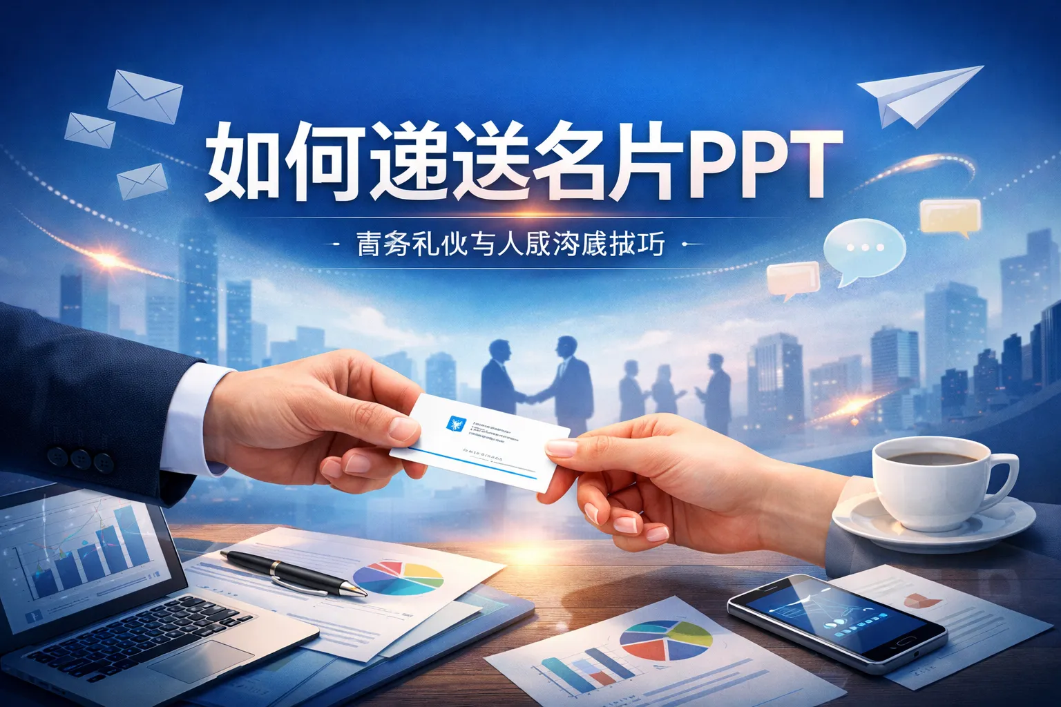 如何递送名片ppt
