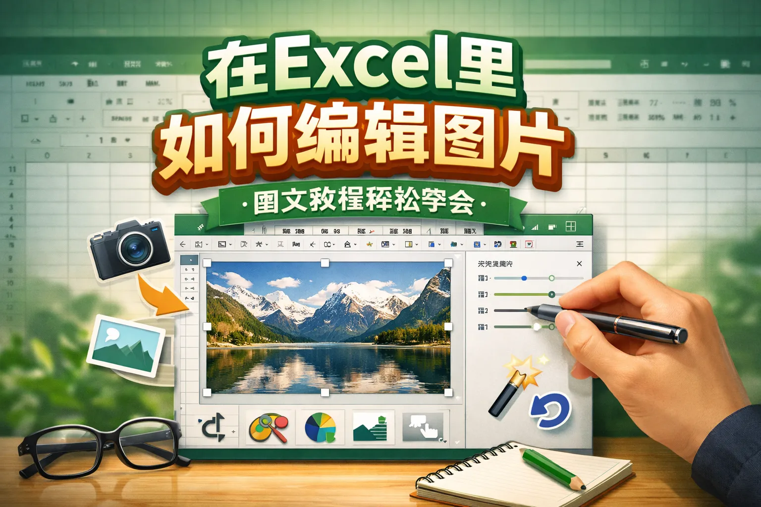 在excel里如何编辑图片