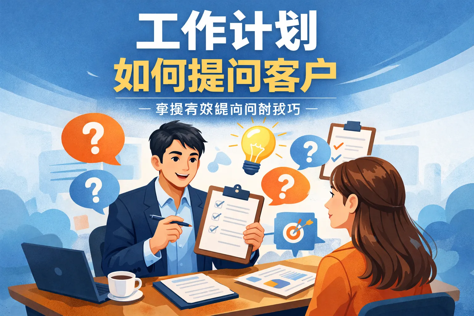 工作计划如何提问客户