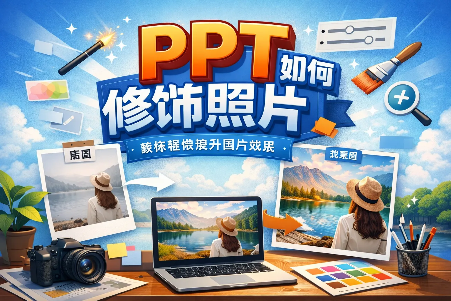 ppt如何修饰照片