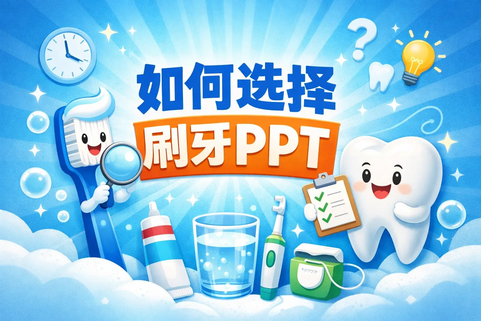如何选择刷牙PPT