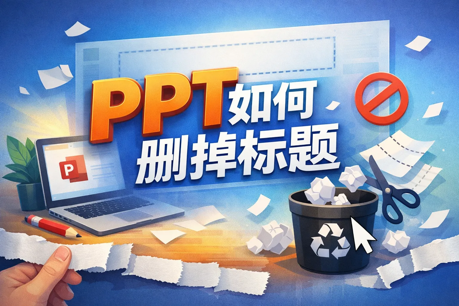 ppt如何删掉标题