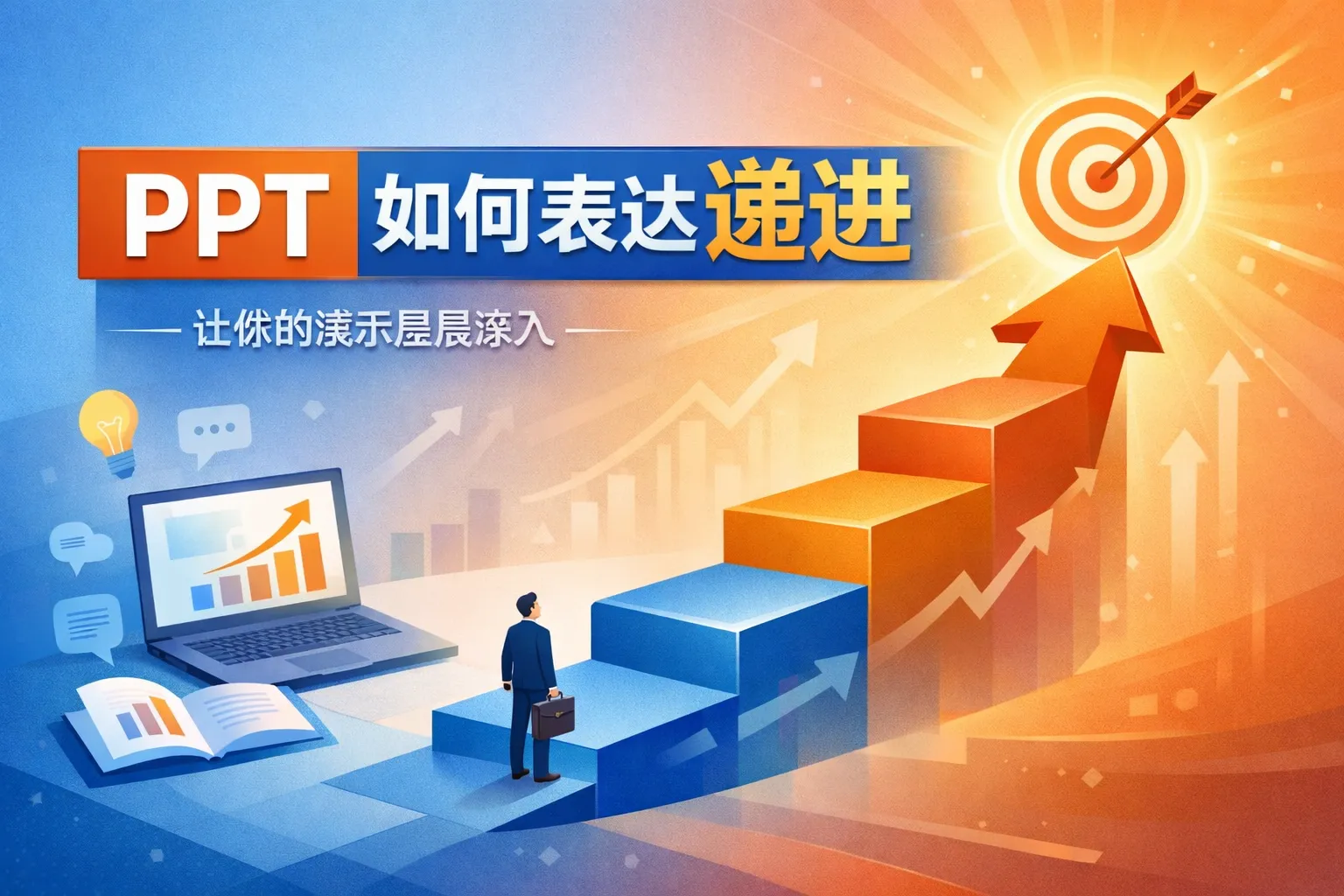 PPT如何表达递进