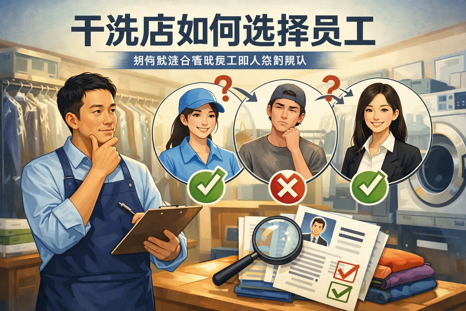 干洗店如何选择员工