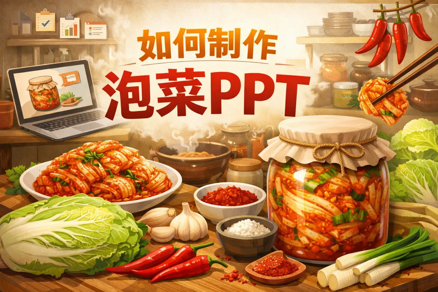 如何制作泡菜ppt