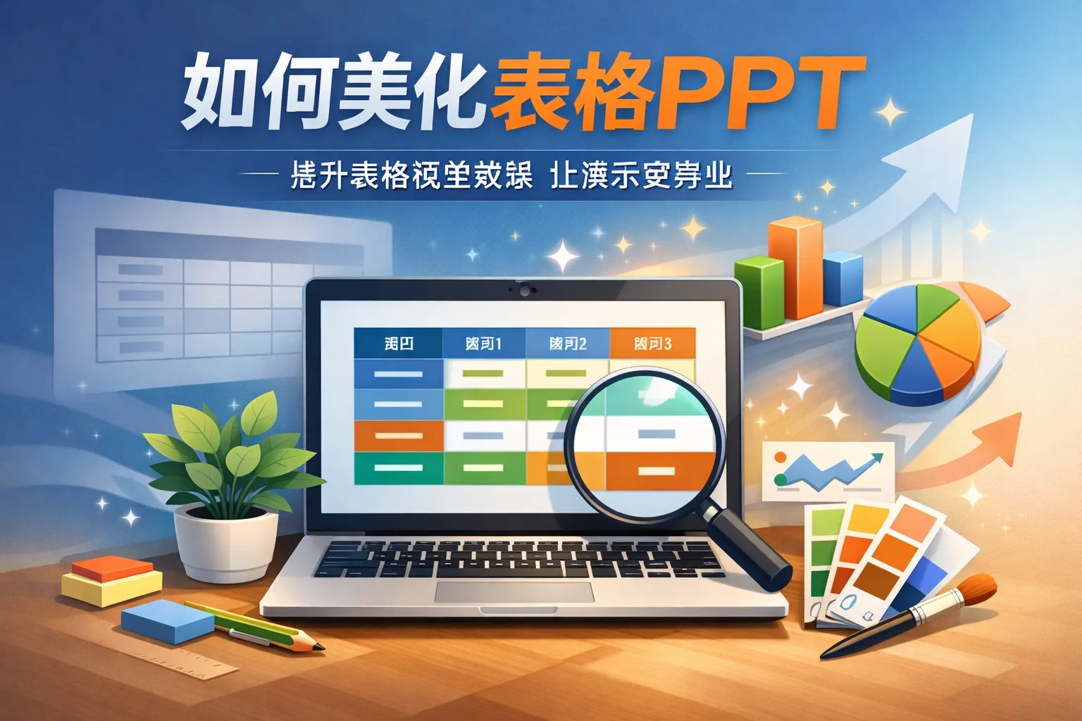 如何美化表格ppt