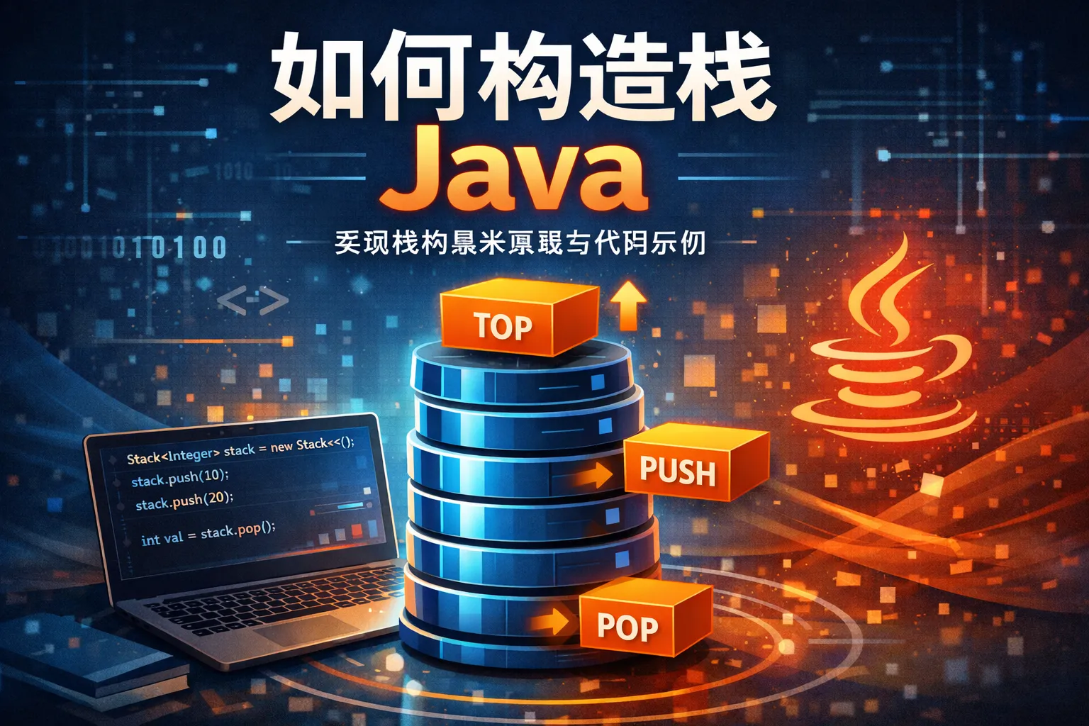 如何构造栈java