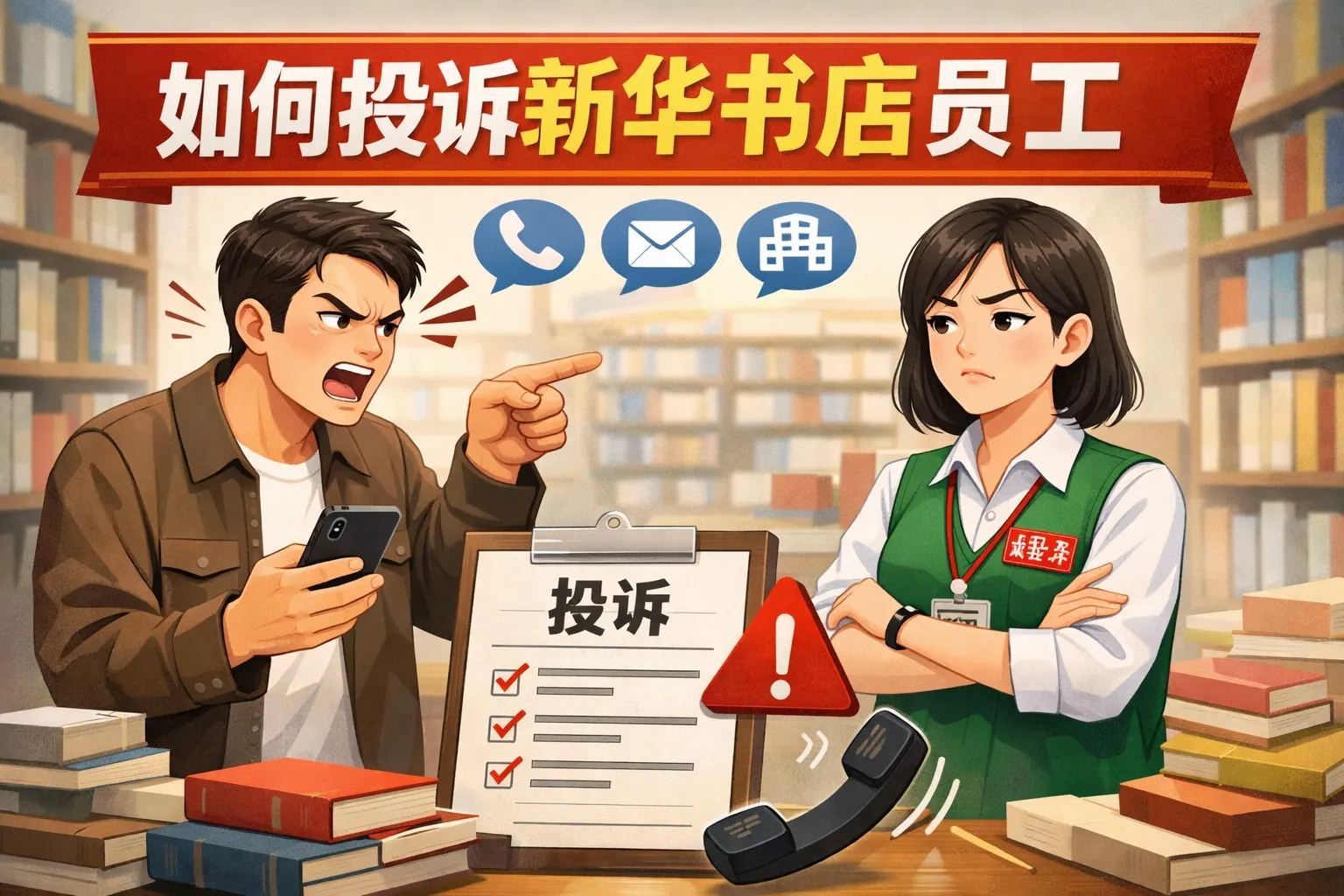 如何投诉新华书店员工