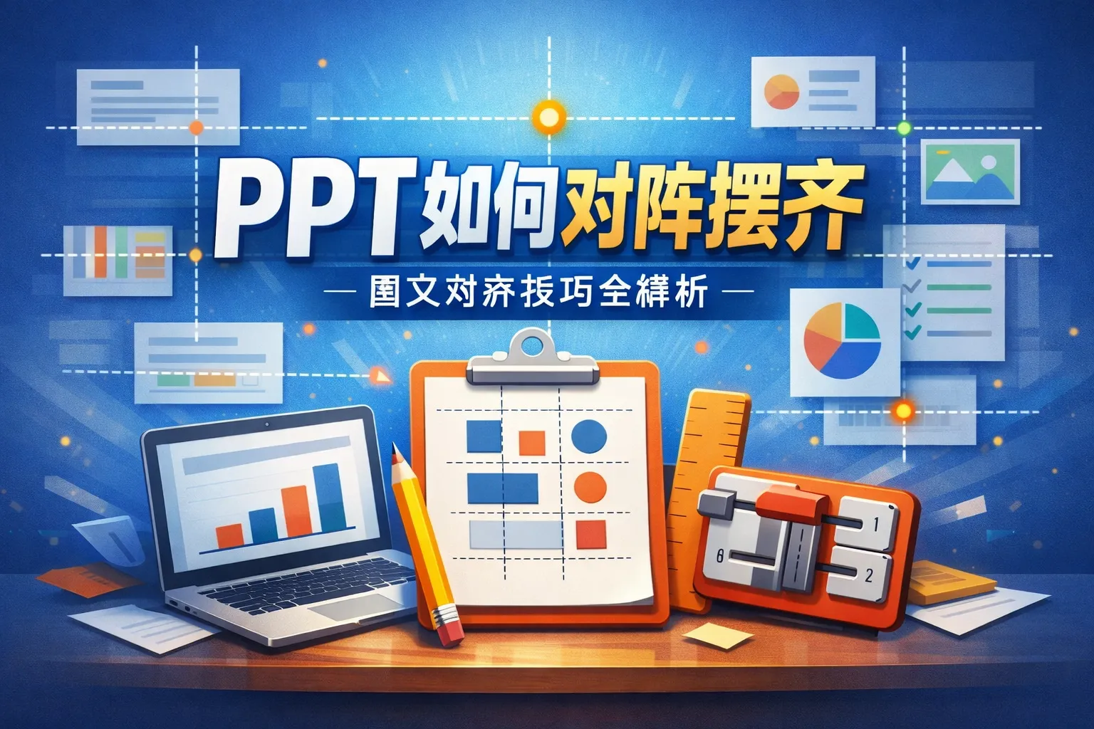PPT如何对阵摆齐