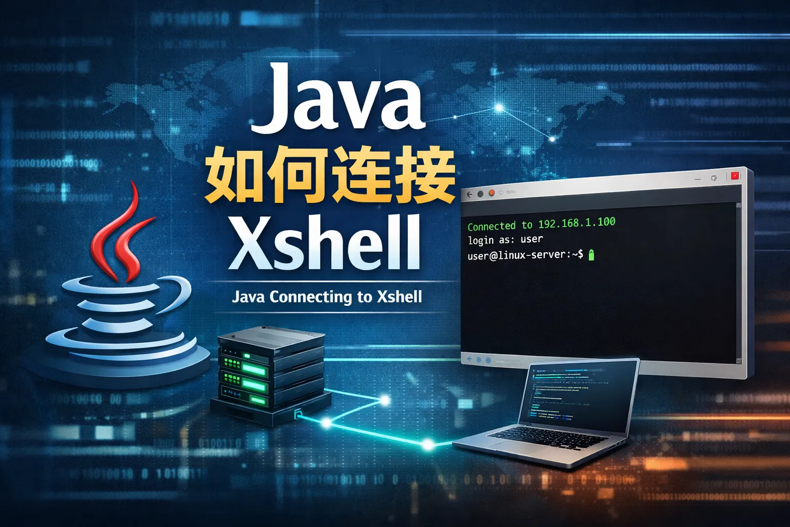 java如何连接xshell
