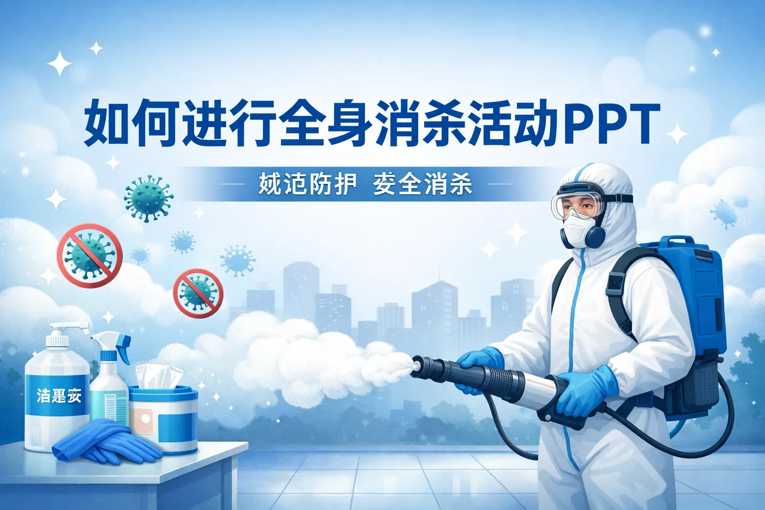如何进行全身消杀活动ppt