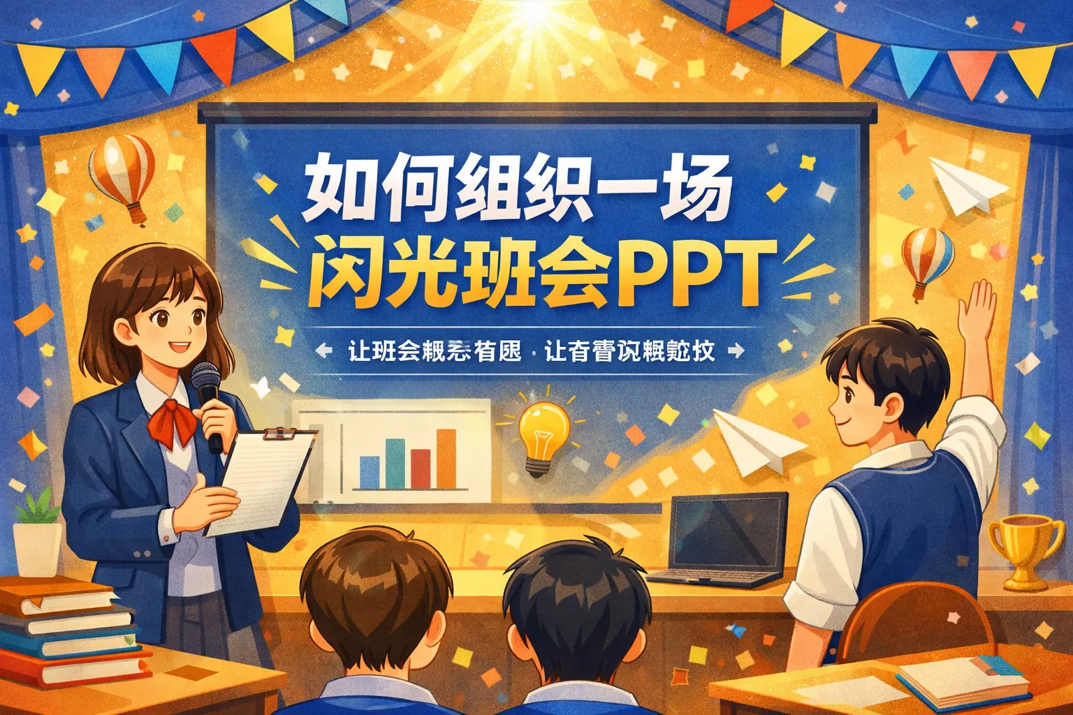 如何组织一场闪光班会ppt