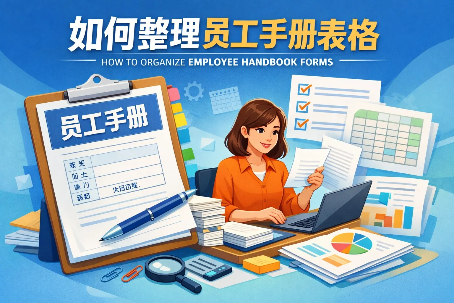 如何整理员工手册表格