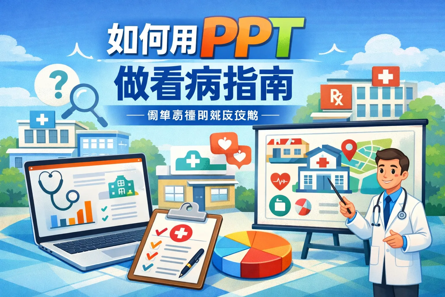 如何用ppt做看病指南