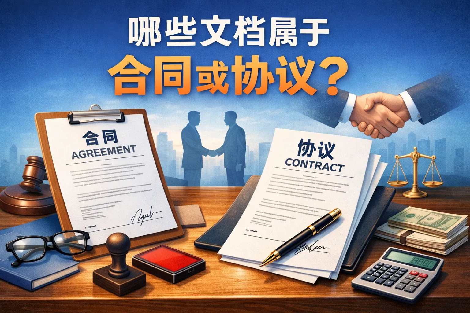 哪些文档属于合同或协议