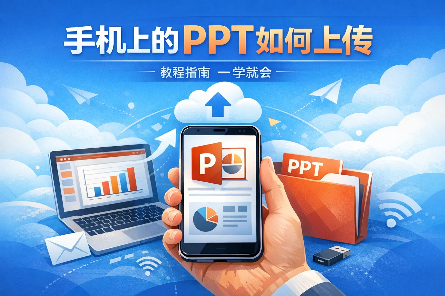 手机上的ppt如何上传