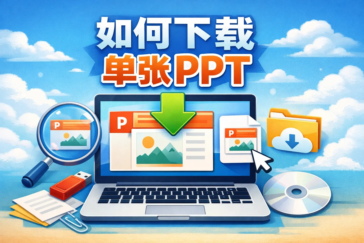 如何下载单张ppt