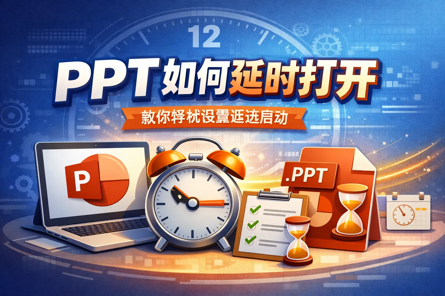 ppt如何延时打开
