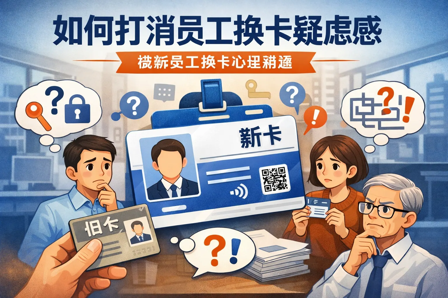 如何打消员工换卡疑虑感