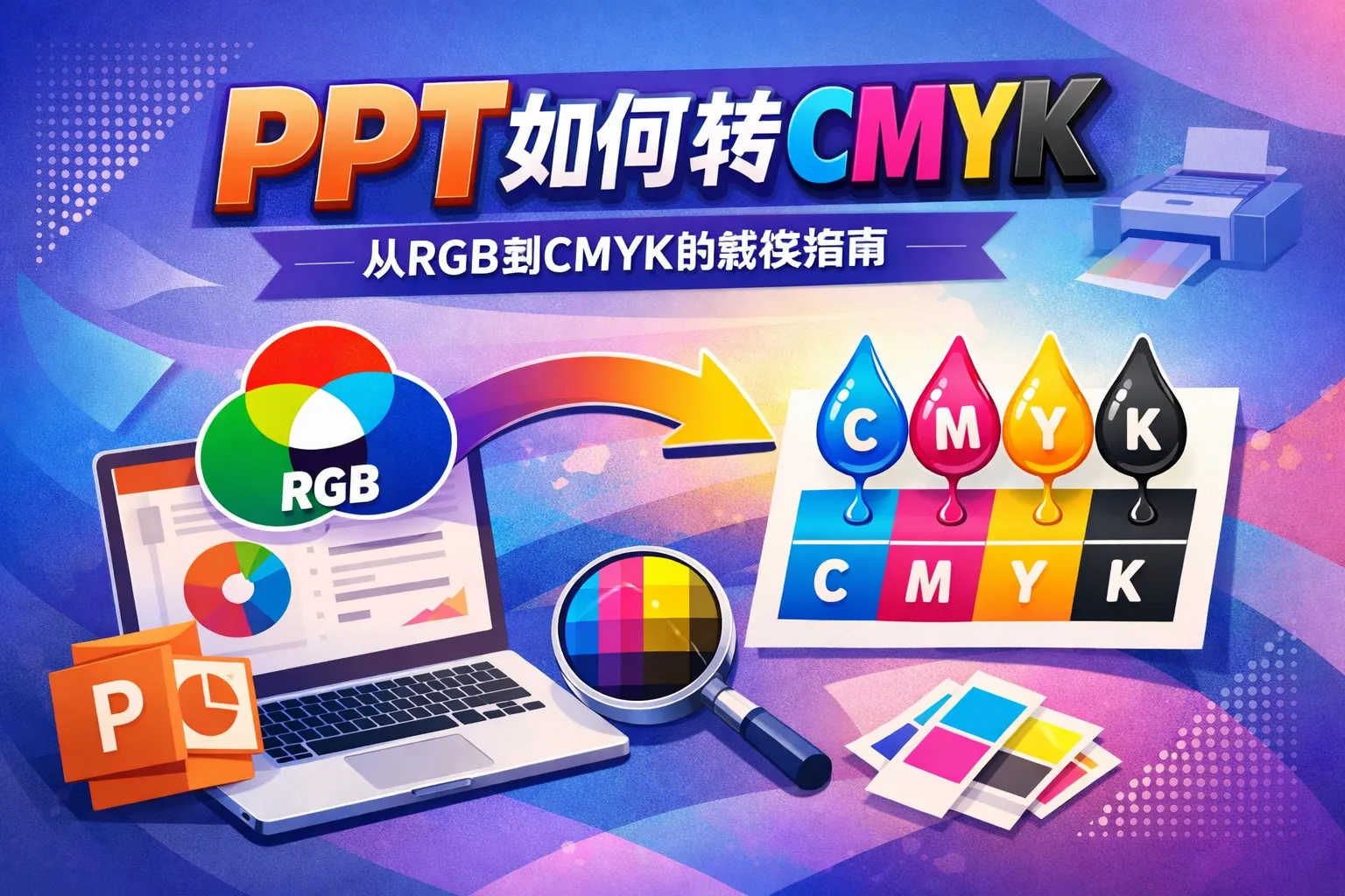 ppt如何转cmyk