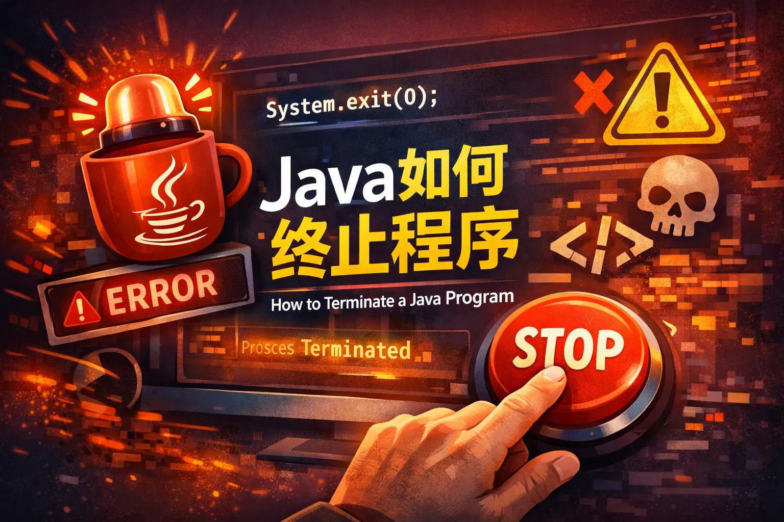 java如何终止程序