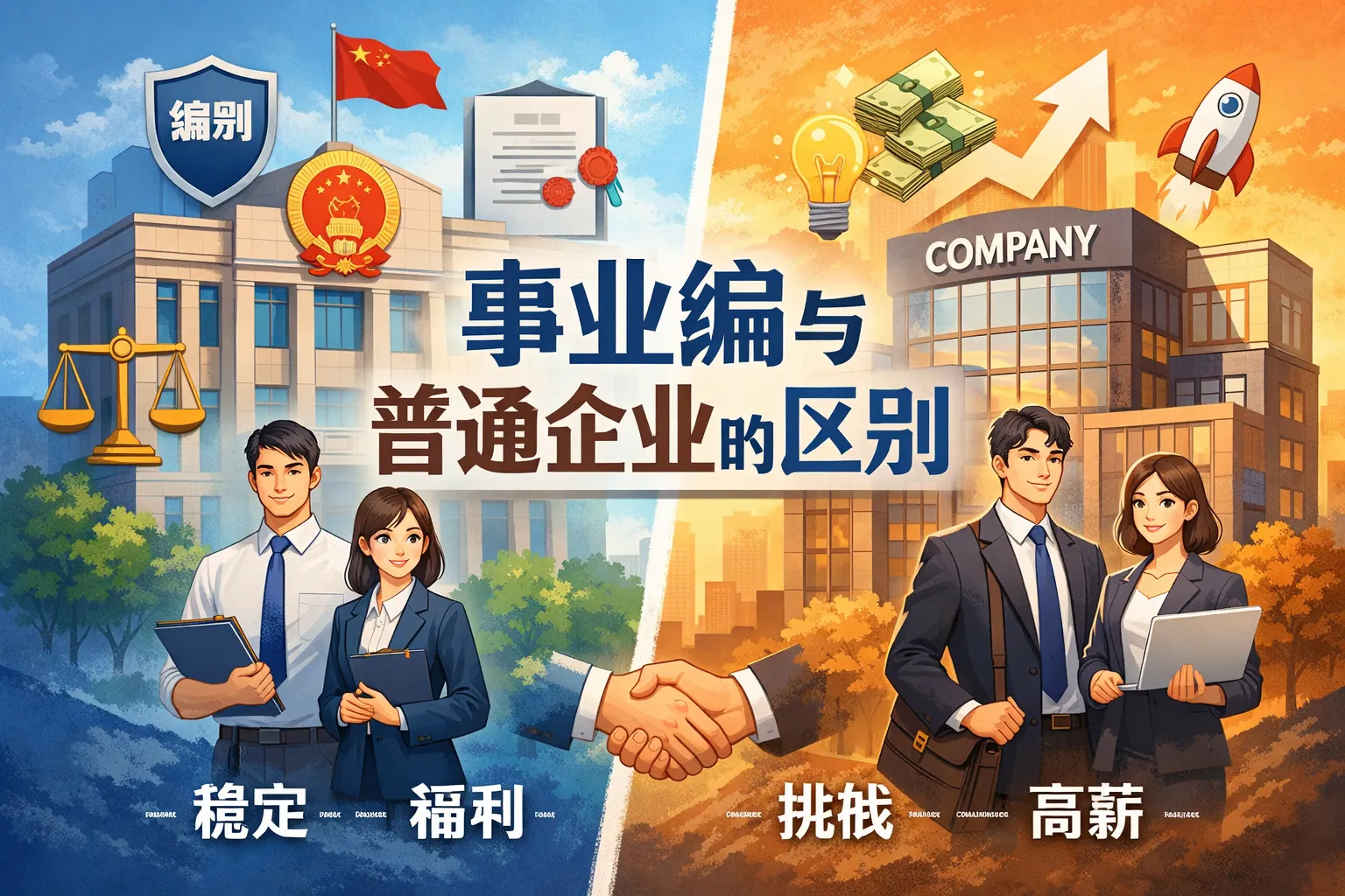 事业编与普通企业的区别