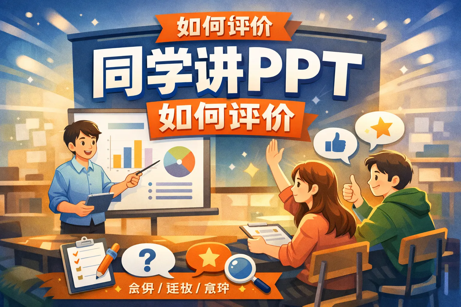 同学讲ppt如何评价