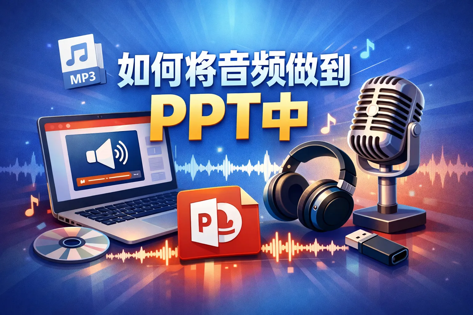 如何将音频做到ppt中