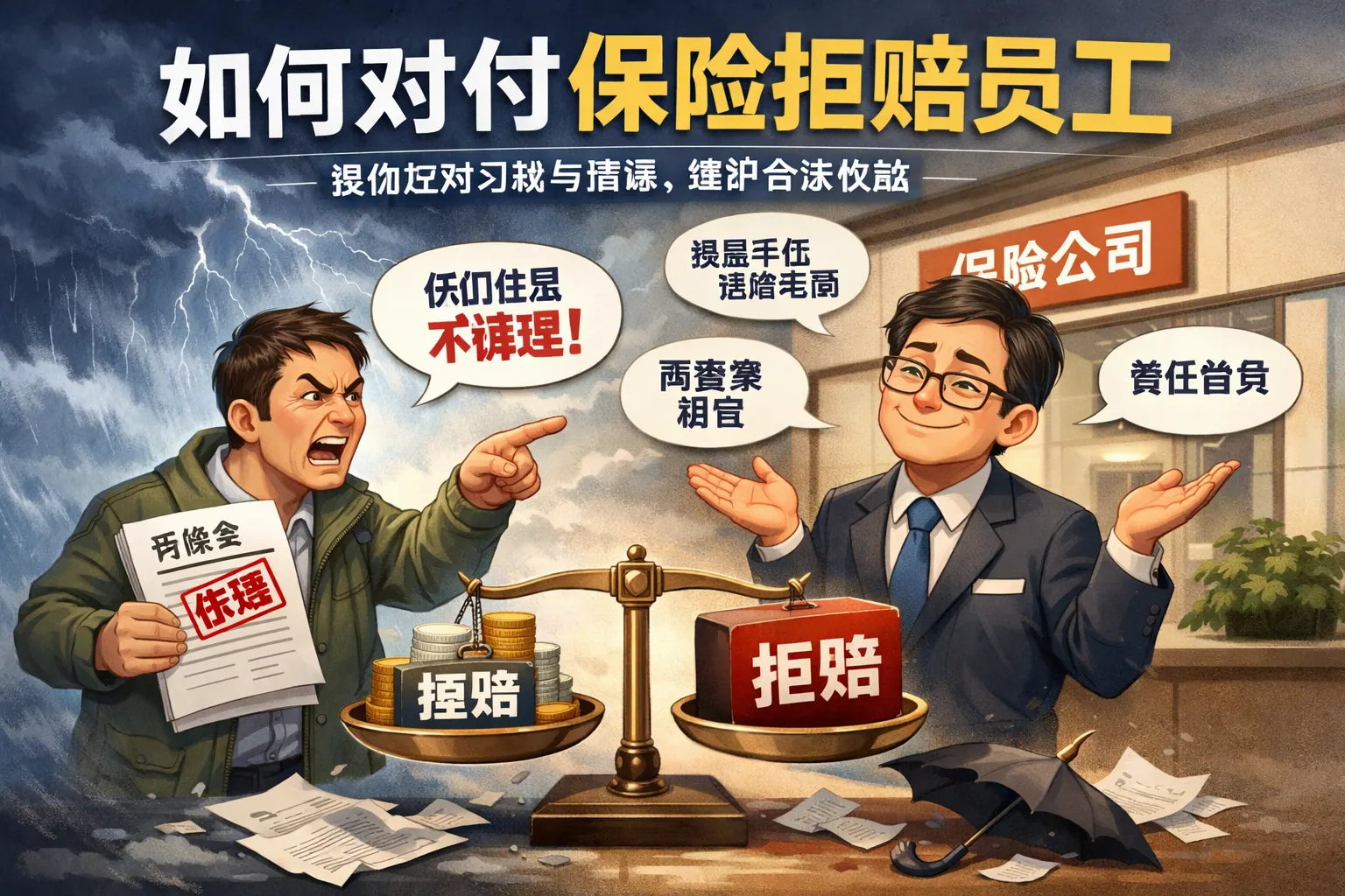 如何对付保险拒赔员工