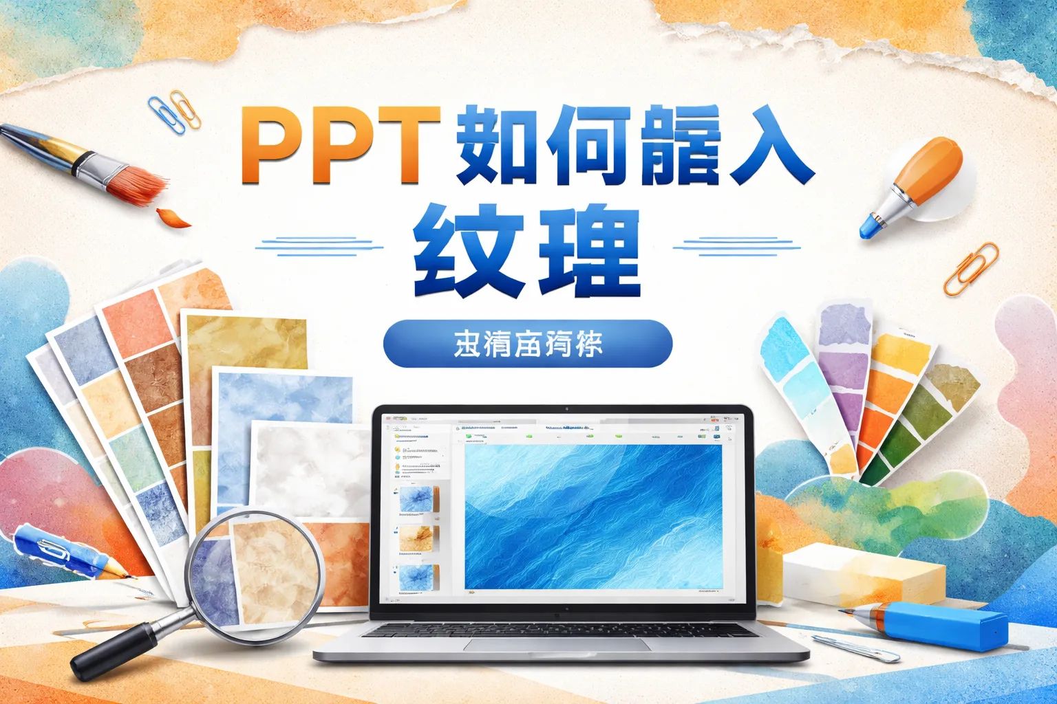 ppt 如何插入纹理