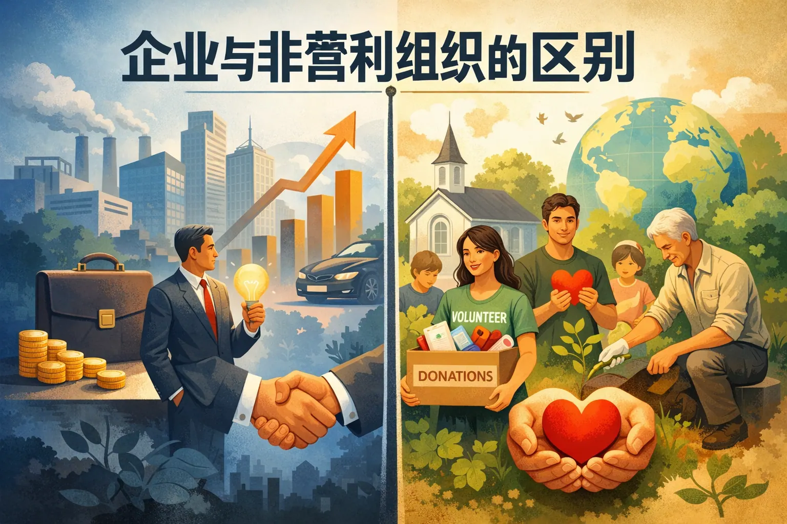 企业与非营利组织的区别