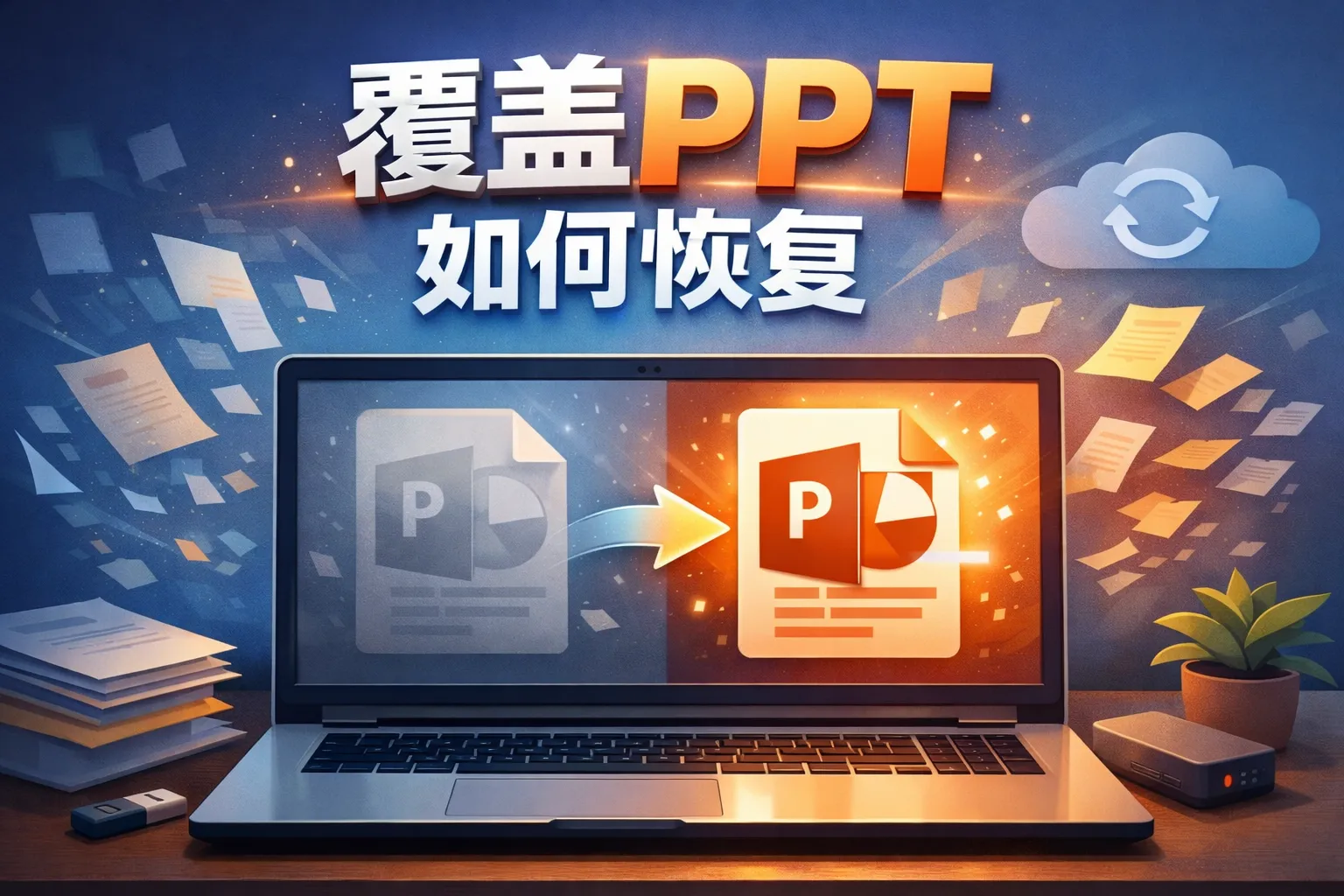 覆盖ppt如何恢复