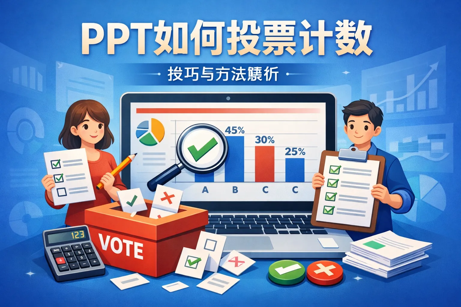 ppt如何投票计数