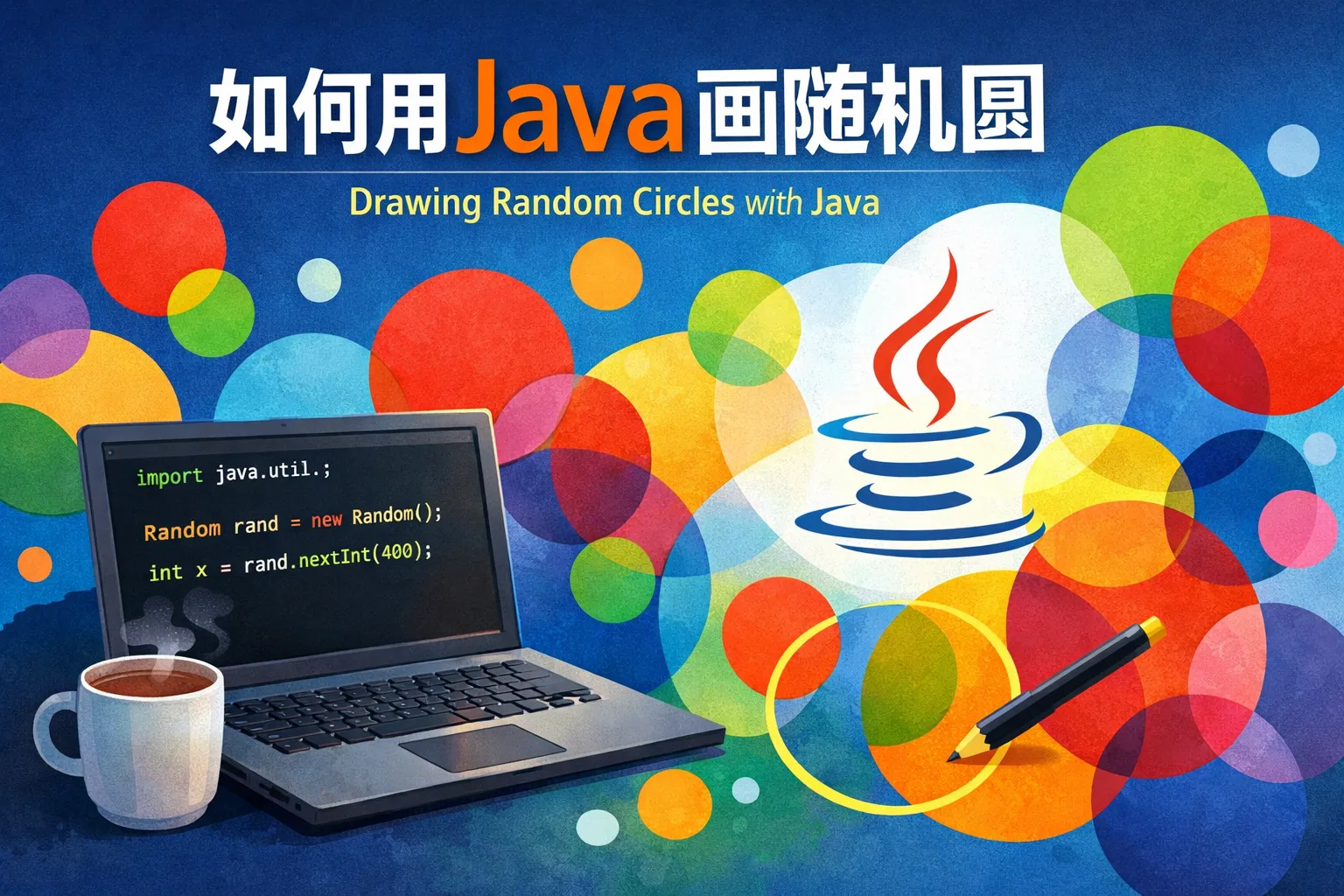 如何用java画随机圆