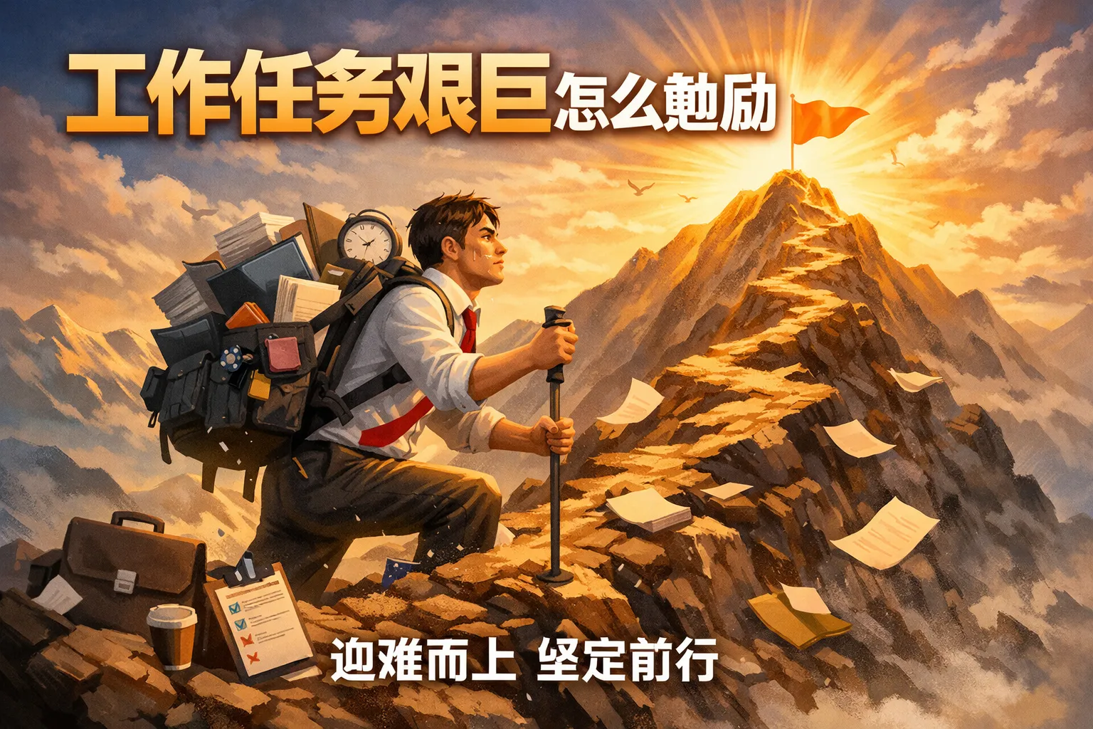 工作任务艰巨怎么勉励