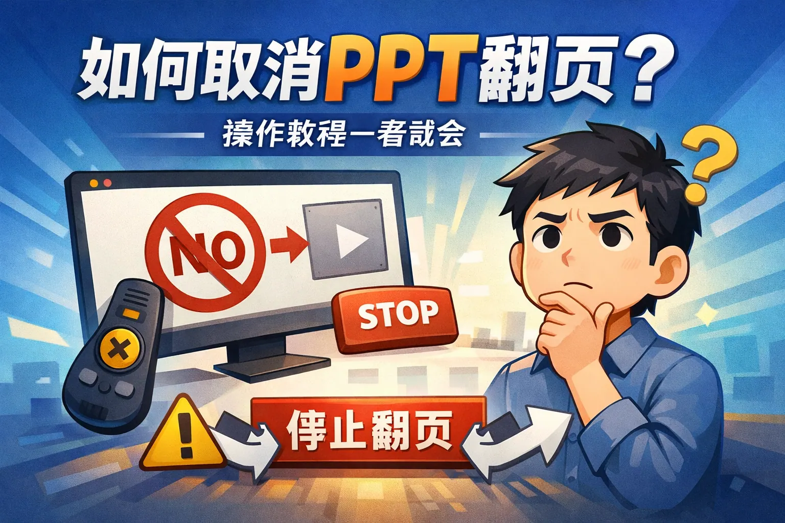 如何取消ppt翻页