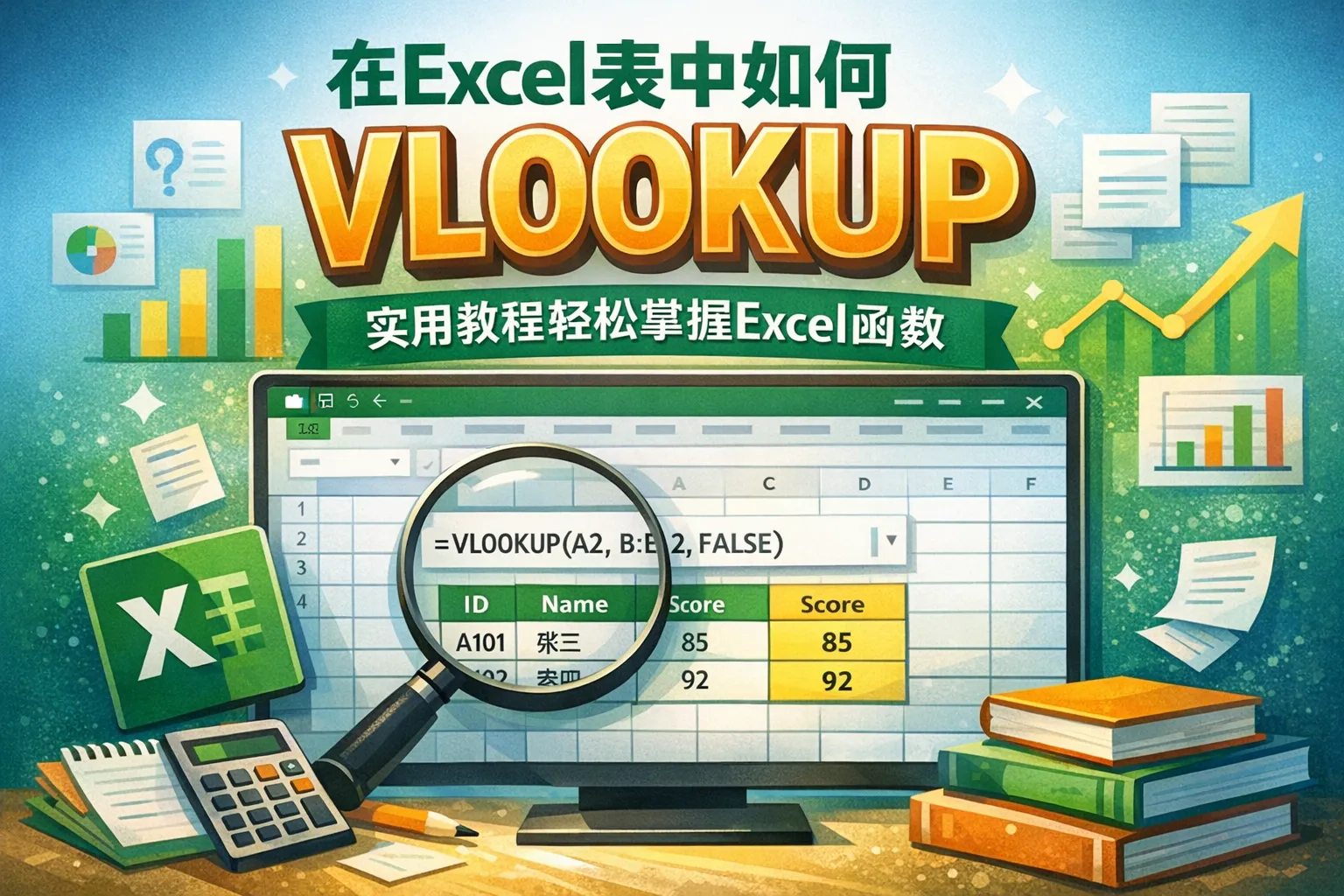 在excel表中如何vlookup