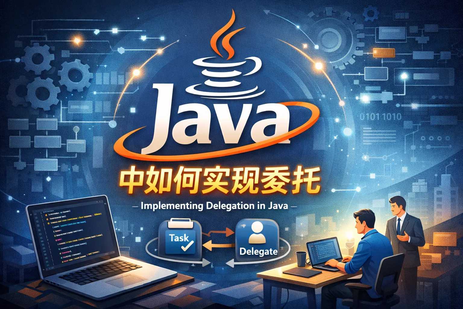 java中如何实现委托