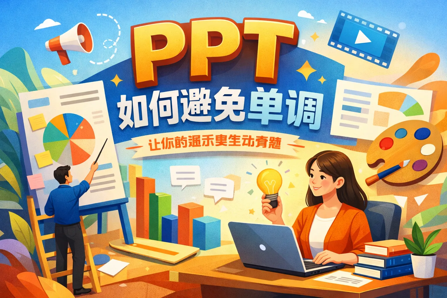 ppt如何避免单调