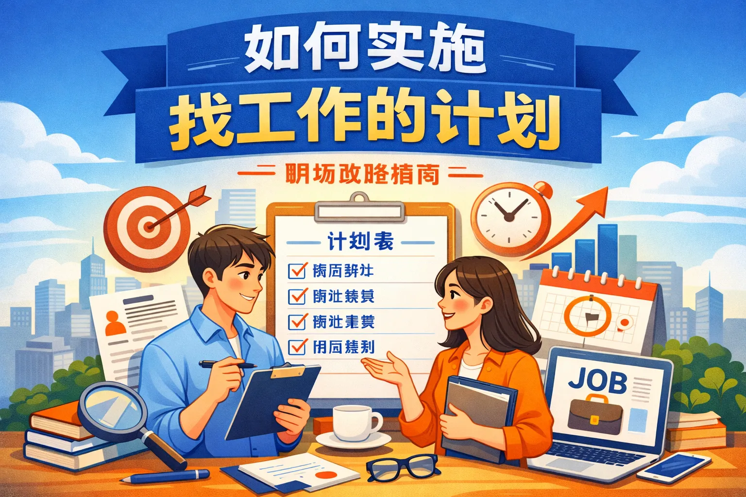 如何实施找工作的计划